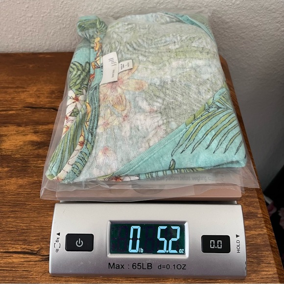 J. Jill Women Love Linen Top Large Petite Resort Vacation Paradise Tropical - Picture 10 of 10